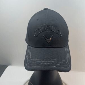 Callaway Golf Hat Adjustable Black Cap‎ With Black Lettering